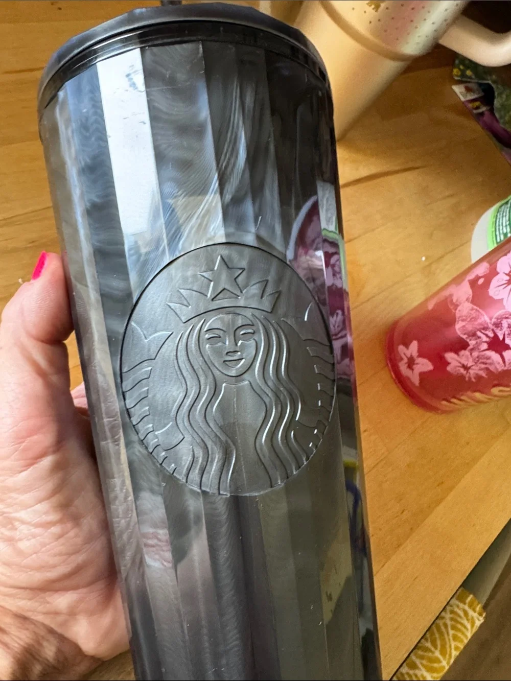 Starbucks 24 oz Iridescent Black Pearl Tumbler
